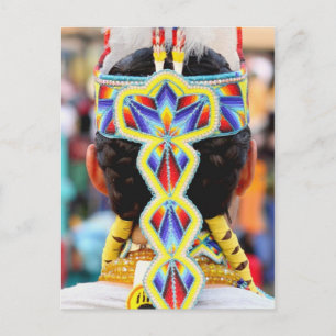 Pow Wow Beadwork Postcard