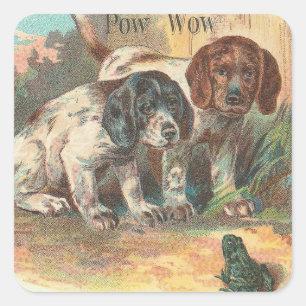 Pow Wow Square Sticker