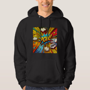 POW! ZAP! Comic Action Words – Fun and Bold design Hoodie