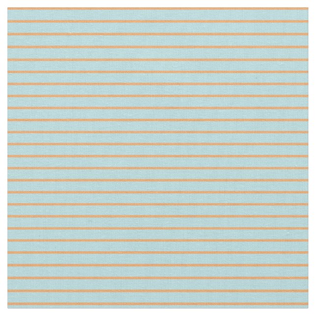 Powder Blue and Brown Coloured Striped Pattern Fabric (Close Up)