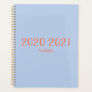 Powder Blue and Coral Planner