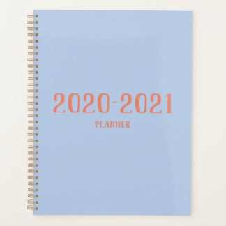 Powder Blue and Coral Planner
