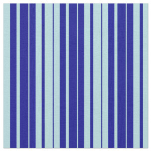 Powder Blue and Dark Blue Stripes Pattern Fabric