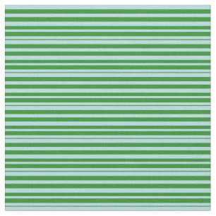 Powder Blue and Forest Green Lines Fabric