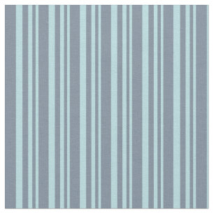 Powder Blue and Light Slate Grey Stripes Fabric