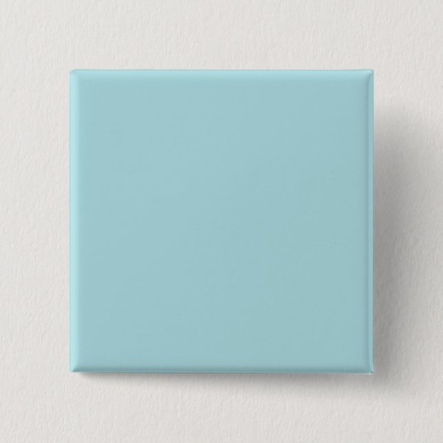 Powder Blue B0E0E6 Solid Colour Design 15 Cm Square Badge (Front)