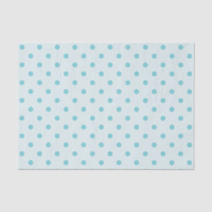 Powder Blue & Medium Blue Polka Dots Tissue Paper