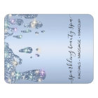 *~* Powder Blue Metal Drip Dripping GLITTER AP7 