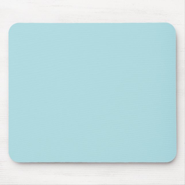 Powder Blue Solid Colour Design (B0E0E6) Template Mouse Pad (Front)