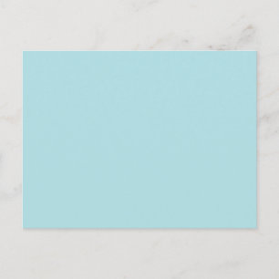 Powder Blue Solid Colour Design (B0E0E6) Template Postcard