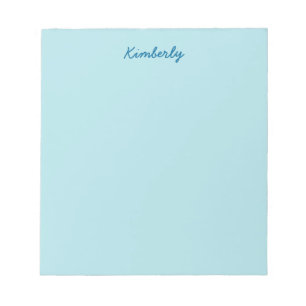 Powder Blue Solid Colour Notepad