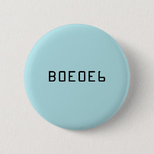 Powder Blue Solid Colour with Hex Number B0E0E6 6 Cm Round Badge