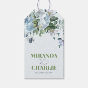 Powder Blue Wedding Gift Tag