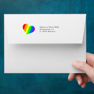 Powder colours Rainbow Envelope
