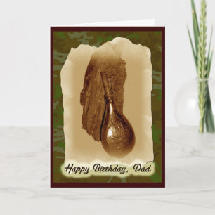 Powder Flask Happy Birthday Dad Card