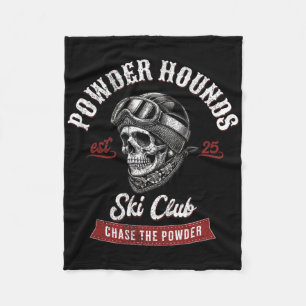 Powder Hounds Freestyle Skiing Skiers Winter Adven Fleece Blanket