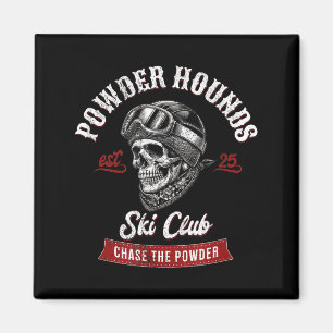 Powder hounds freestyle skiing skiers winter magnet