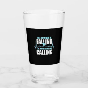 Powder Is Falling Snowboard Glass