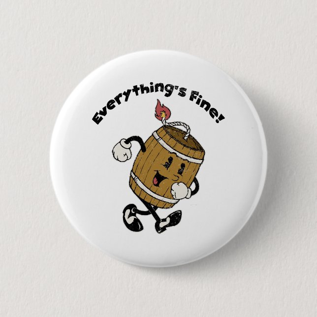 Powder Keg 6 Cm Round Badge (Front)