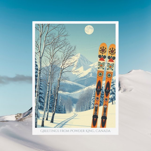 Powder King Canada ski vacation Postcard (Creator Uploaded)