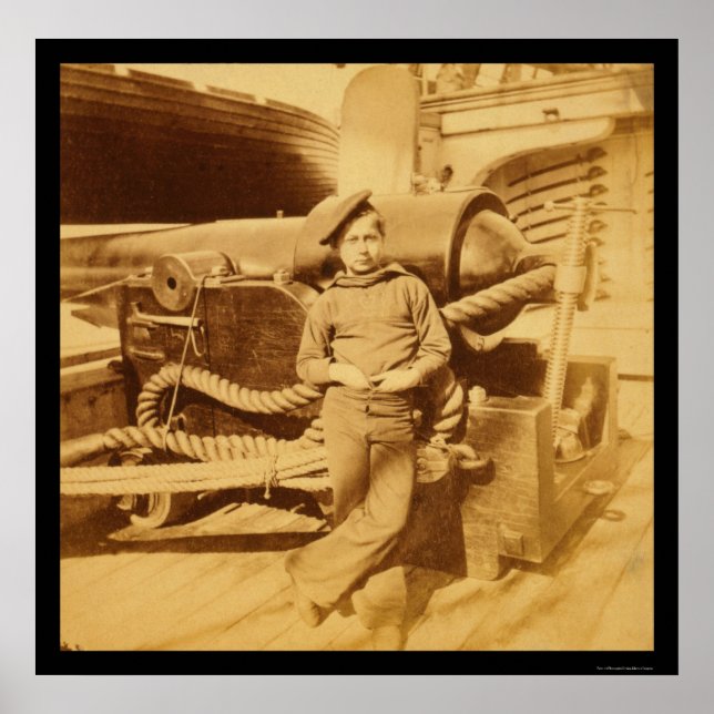 Powder Monkey on the USS Pawnee 1862 Poster (Front)