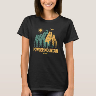 Powder Mountain Mountains Utah Hiking Outdoors Vin T-Shirt