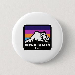 Powder Mountain Utah Skiing Snowboarding Family Sk 6 Cm Round Badge