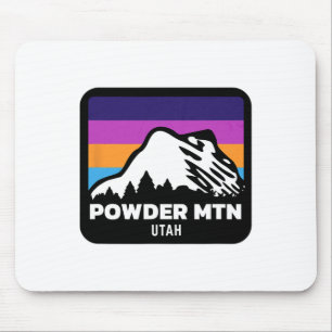 Powder Mountain Utah Skiing Snowboarding Family Sk Mouse Pad