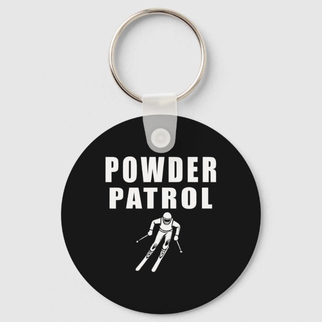 Powder Patrol  Key Ring (Front)