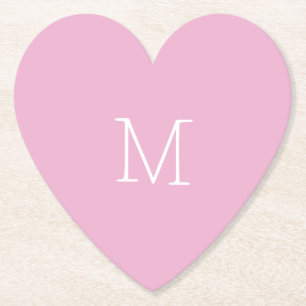 Powder Pink Paper Coaster