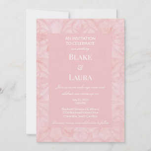 Powder Pink Spring Blooms Batik Custom Invitation