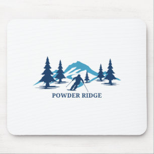 Powder Ridge Minnesota Ski Resort Skiing Skier _1  Mouse Pad