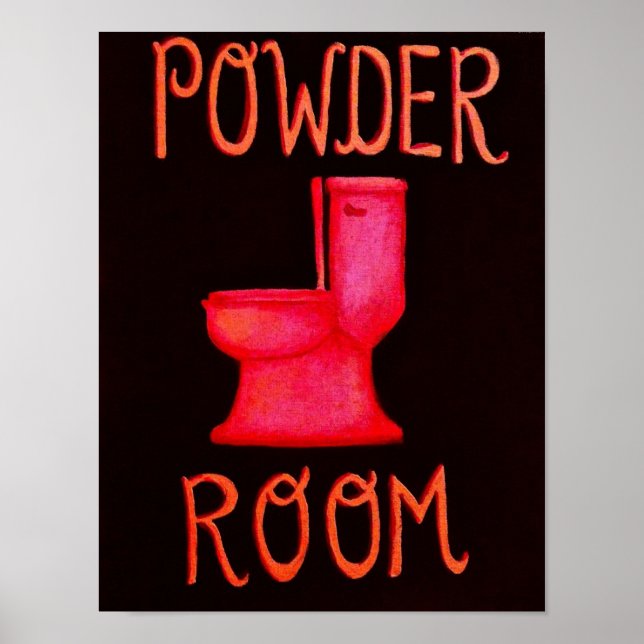 Powder Room Poster (Front)