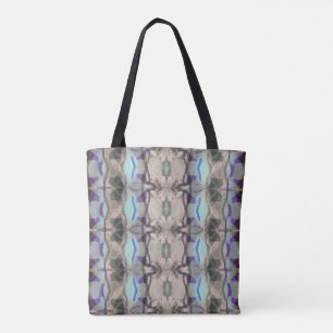 Powder Soft Purple, Green & Blue Abstract Tote Bag