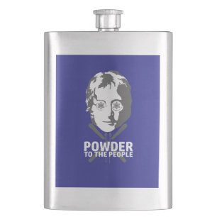 Powder To The People Hip Flask