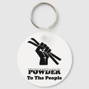 Powder To The People Key Ring