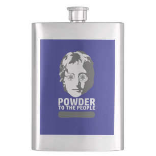 Powder To The People (snowboard) Hip Flask