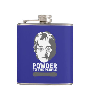 Powder To The People (snowboard) Hip Flask