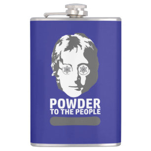 Powder To The People (snowboard) Hip Flask