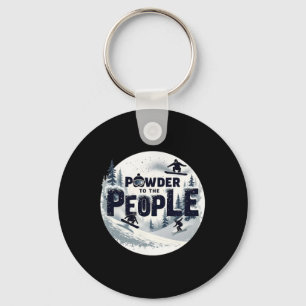 Powder To The People – Snowboarding Tee 1 Key Ring