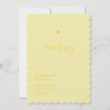 Powdered Birth Announcement - Andréa