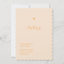 Powdered Birth Announcement - Arthur
