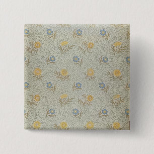 'Powdered' design (textile) 15 Cm Square Badge