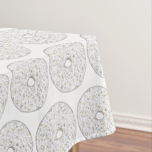 Powdered Sugar Doughnut Doughnut Food Breakfast Tablecloth