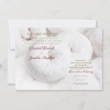Powdered Sugar Doughnut Wedding