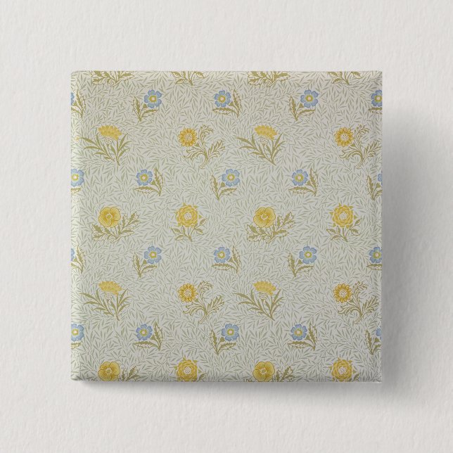 Powdered wallpaper design, 1874 15 cm square badge (Front)