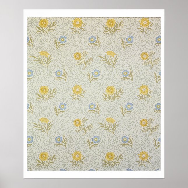 Powdered wallpaper design, 1874 poster (Front)