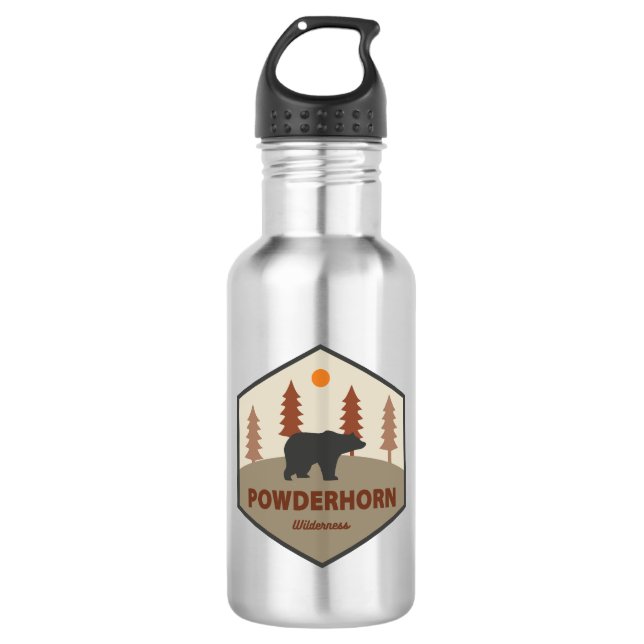Powderhorn Wilderness Colorado Bear 532 Ml Water Bottle (Front)