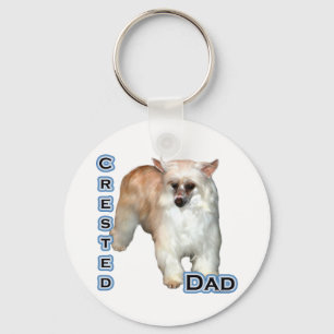 Powderpuff Crested Dad 4 - Keychain