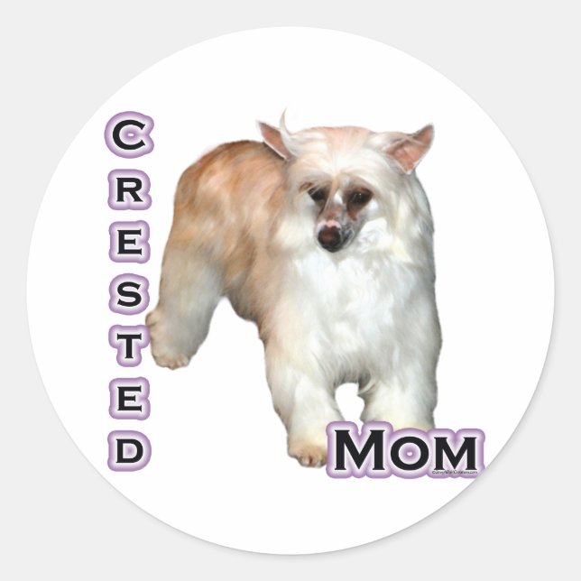 Powderpuff Crested Mum 4  - Sticker (Front)